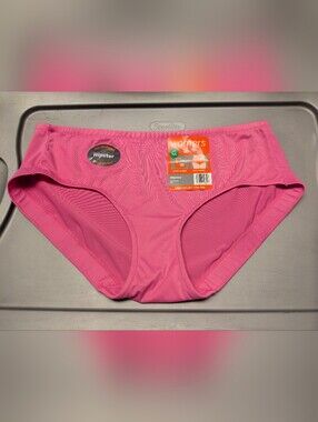 Sz 7 L Warner's Pink Hipster Panties No Wedgies No Worries Underwear